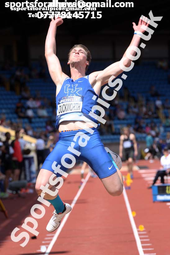 Mens long jump, World Championship Team Trials, Alexander Stadium, Birmingham